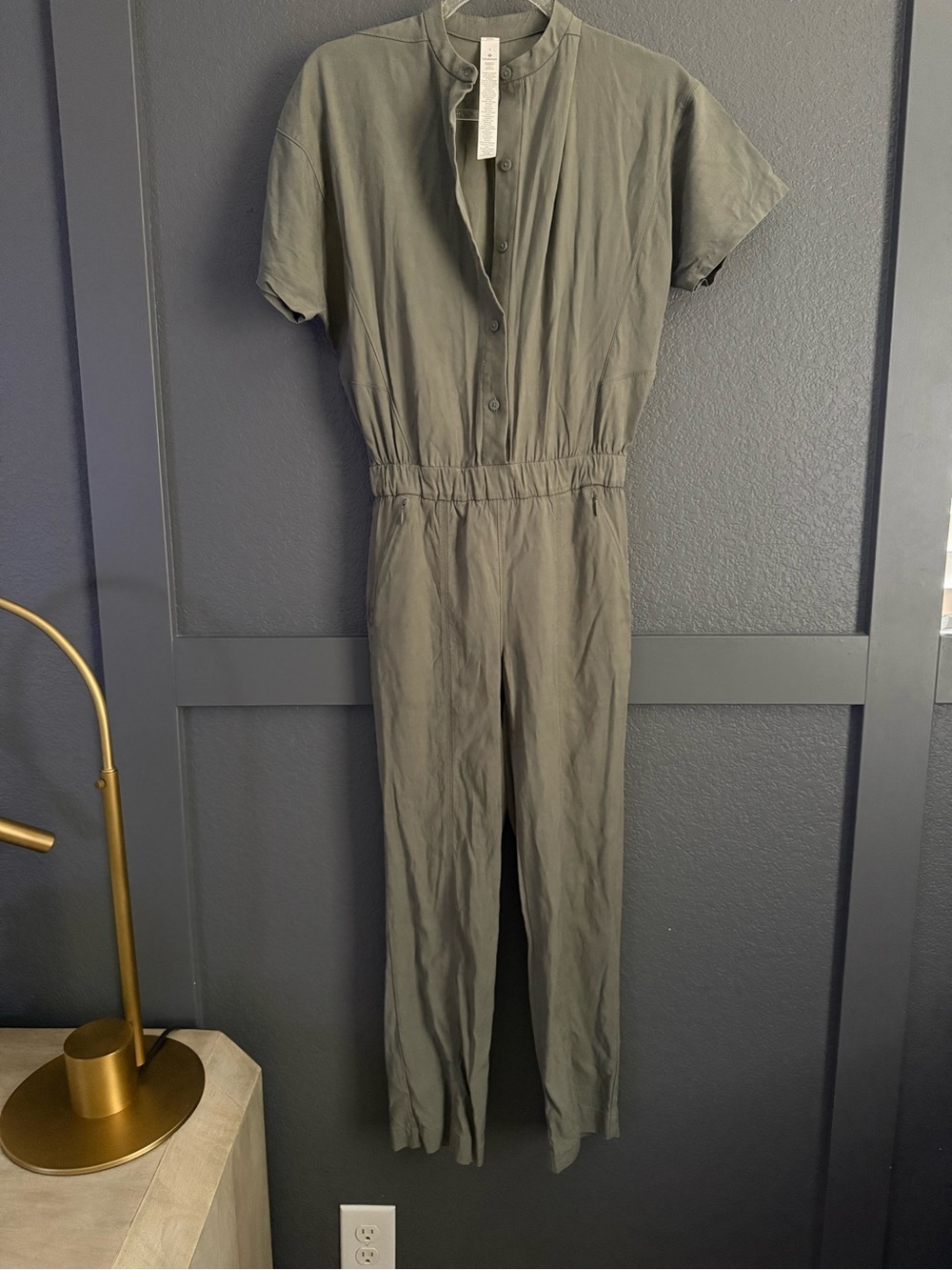 LULULEMON • Perfectly poised jumpsuit - size 2 - grey sage